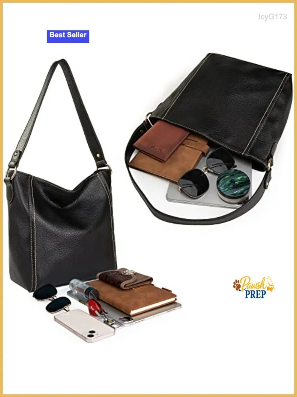 Trendy Soft Faux Leather Hobo Shoulder Bag with Zipper